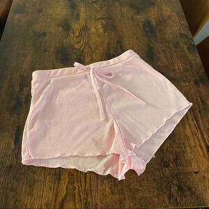 PLT light pink cozy shorts